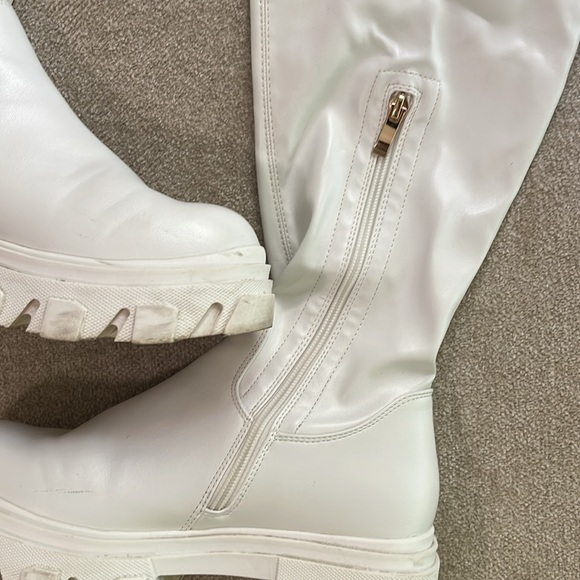 Dream Pairs Women's Ladies Over The Knee Platform PU Thigh High Boots sz 8.5 - Picture 4 of 9